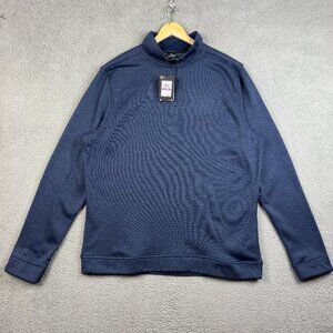 Under Armour Sweater Mens Size 2XL Navy UA Storm Sweater Fleece Mock Neck NWT